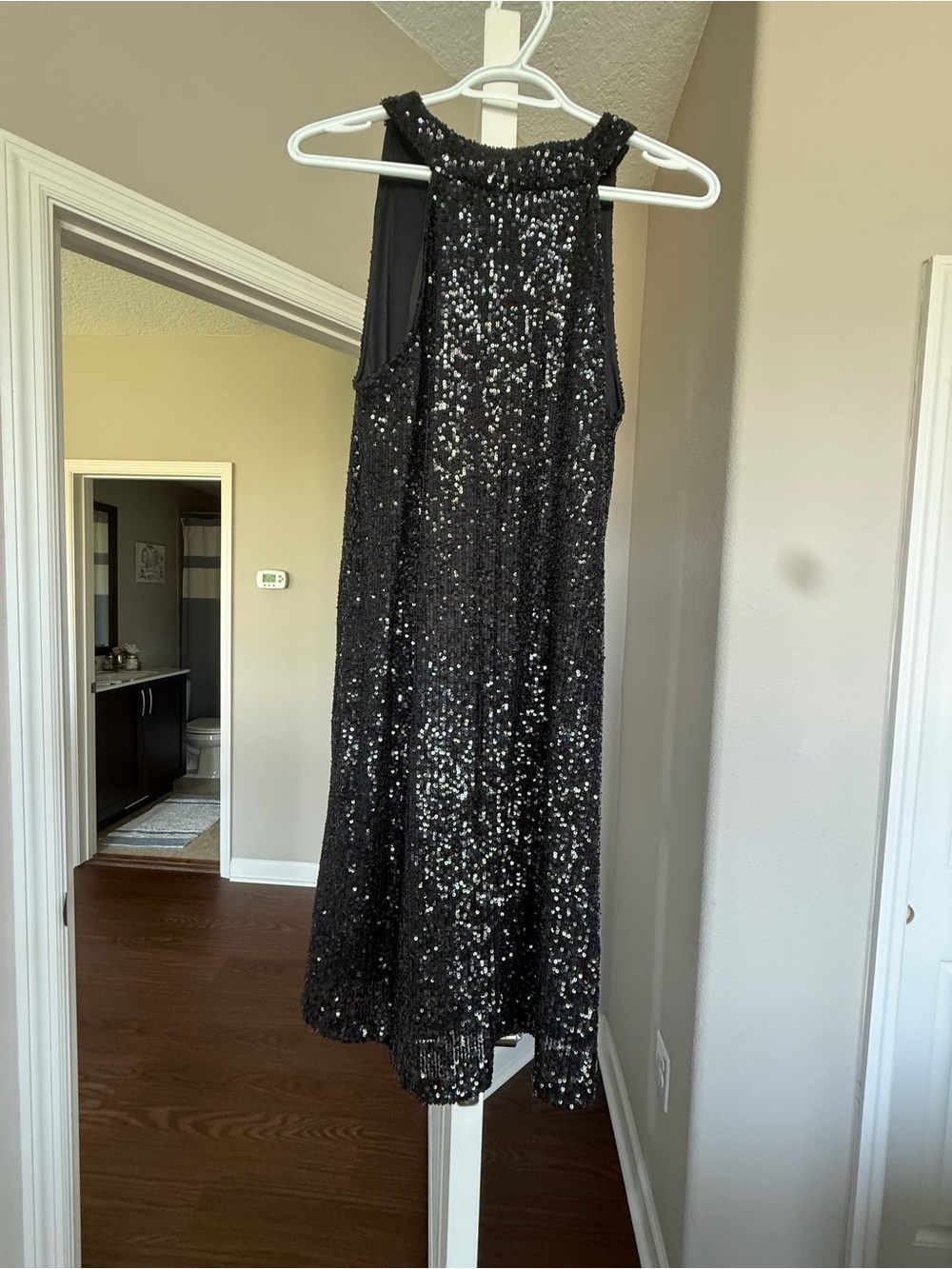 Cable & Gauge Black Sequin Mini Skirt